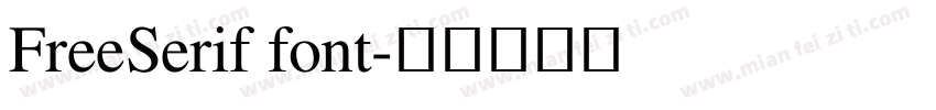FreeSerif font字体转换